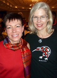 Debra Russell with Rachel Locker McKee from New Zealand